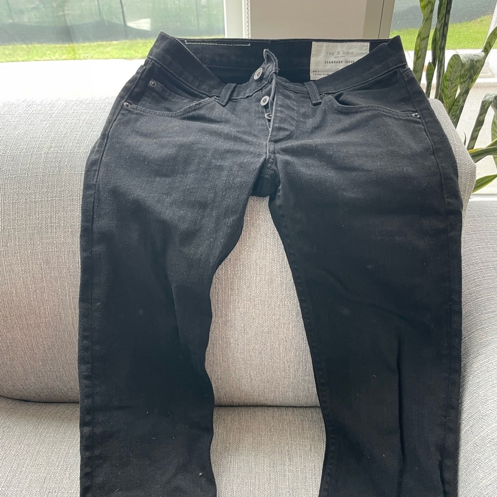 Black Rag & Bone Slim Jeans